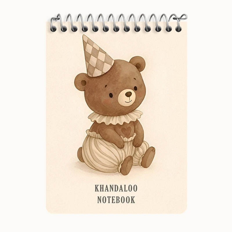 دفتر یادداشت 50 برگ خندالو طرح خرس کیوت کد N8493