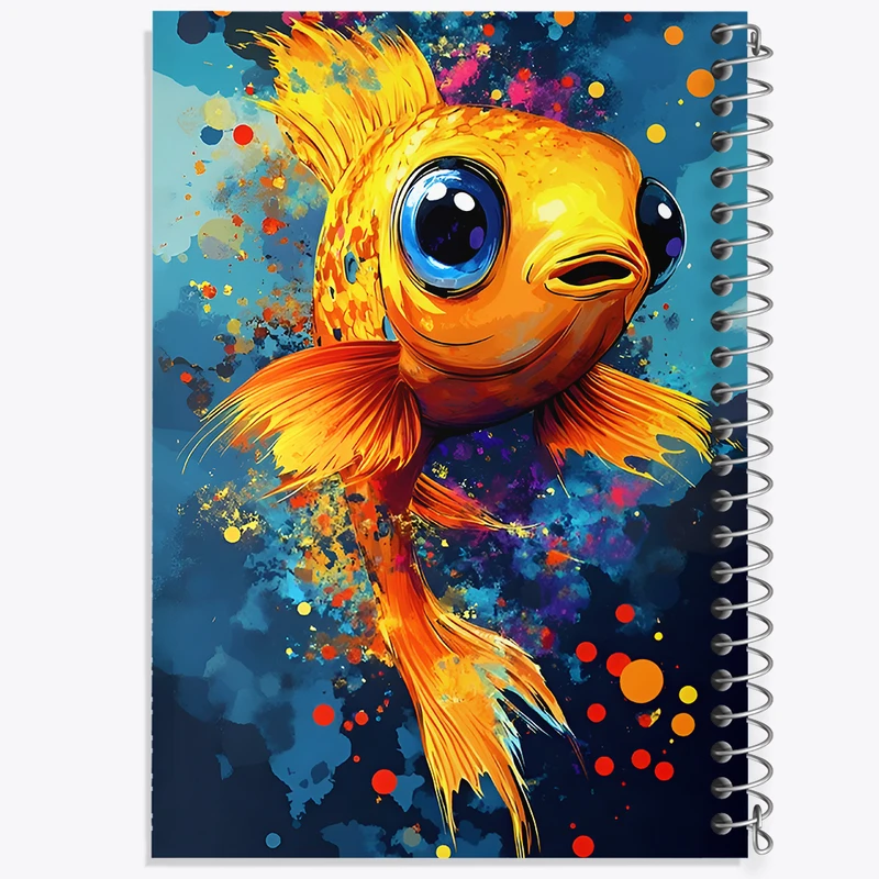 دفتر مشق 50 برگ خندالو طرح ماهی کد F11761