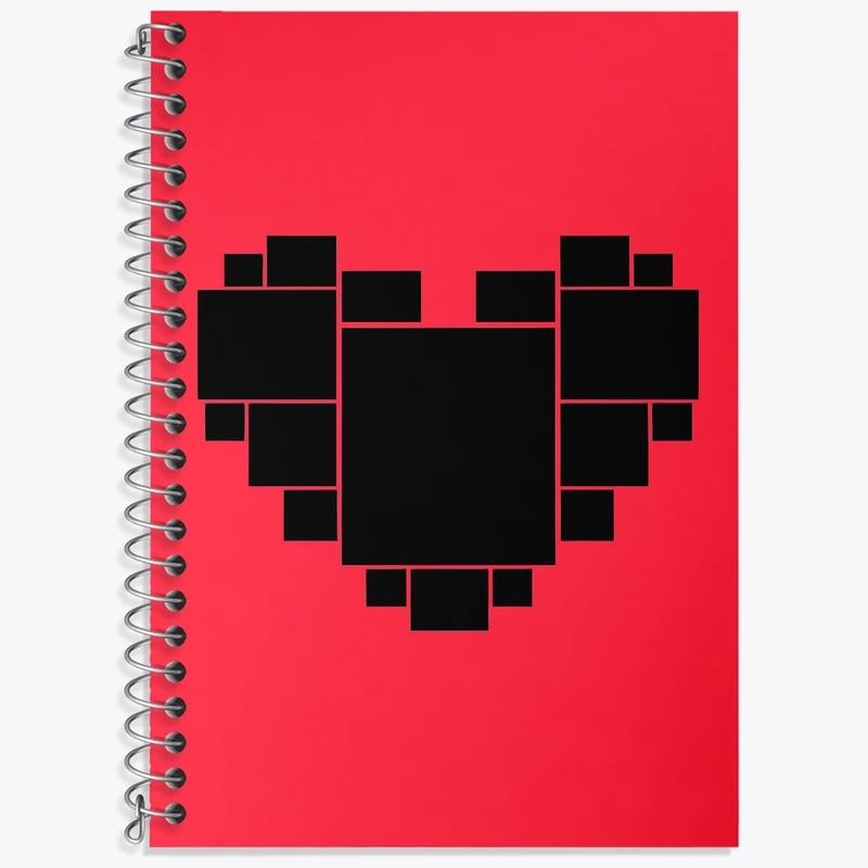 دفتر نت موسیقی 50 برگ خندالو طرح قلب کد F3640