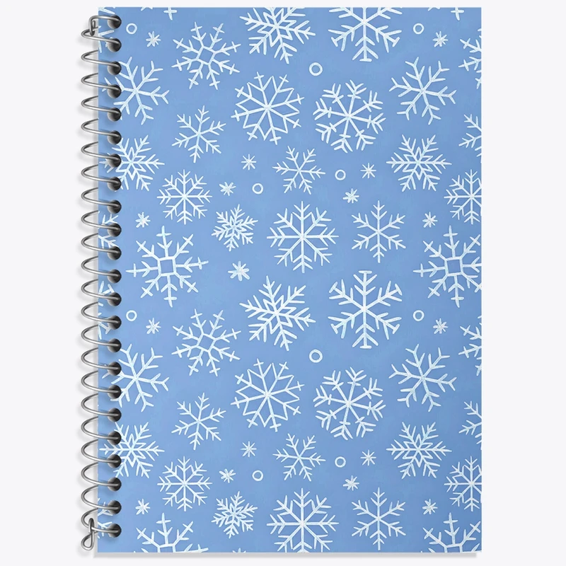 دفتر لغت 50 برگ خندالو طرح پترن دانه برف کد N6110