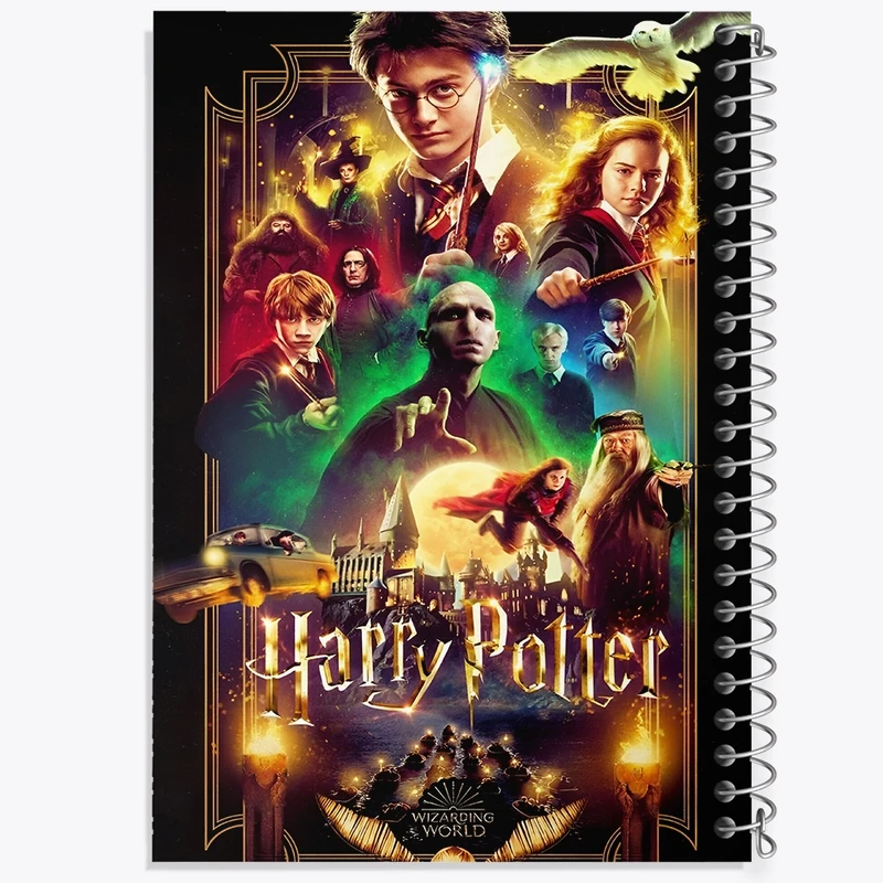 دفتر ژورنال نویسی 50 برگ خندالو مدل نقطه ای طرح هری پاتر (Harry Potter) کد F10009