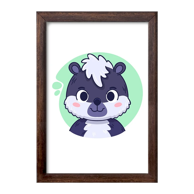 تابلو خندالو طرح راسو حیوانات بامزه کد 37147