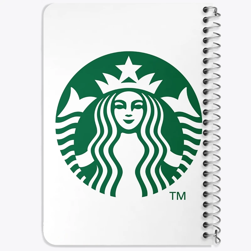 دفتر یادداشت 50 برگ خندالو طرح استارباکس Starbucks کد 8450