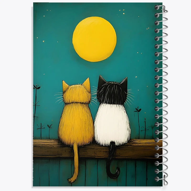 دفتر طراحی 50 برگ خندالو طرح گربه ها کد F12696