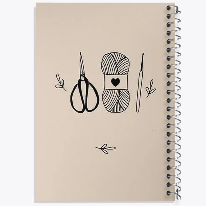 دفتر طراحی 50 برگ خندالو طرح خیاطی کد N2032