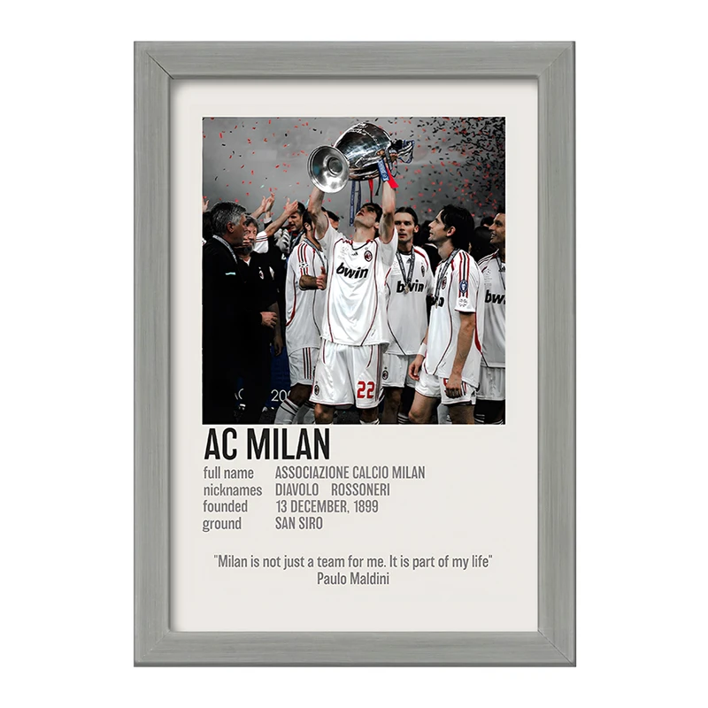 تابلو خندالو طرح آث میلان (Ac Milan) کد F13468