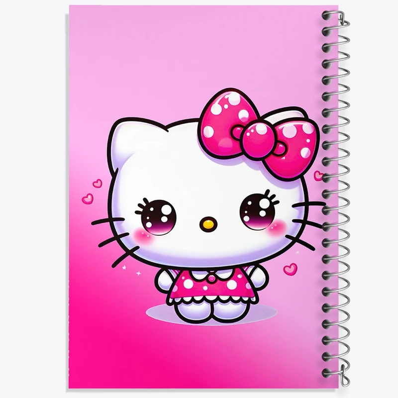 دفتر طراحی 50 برگ خندالو طرح هلو کیتی (Hello Kitty)  کد N4492