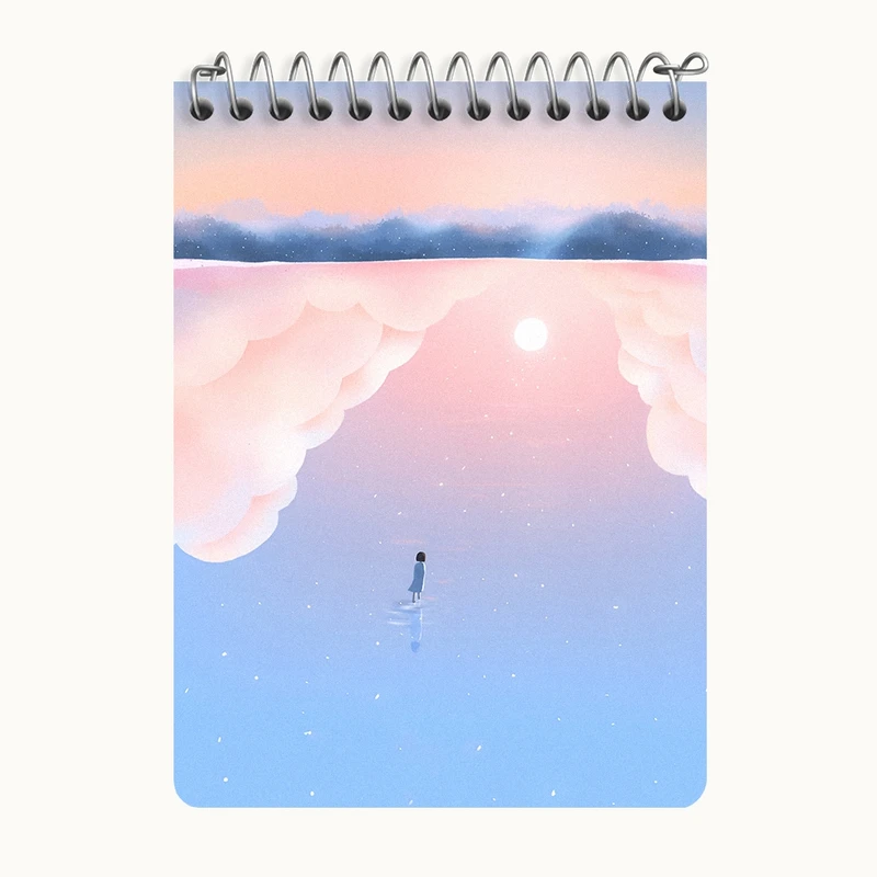 دفتر یادداشت 50 برگ خندالو طرح دخترانه فانتزی کد N8191