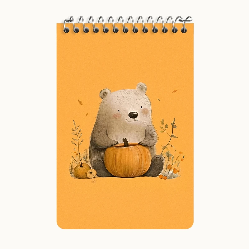 دفتر یادداشت 50 برگ خندالو طرح خرس بامزه کد F7304