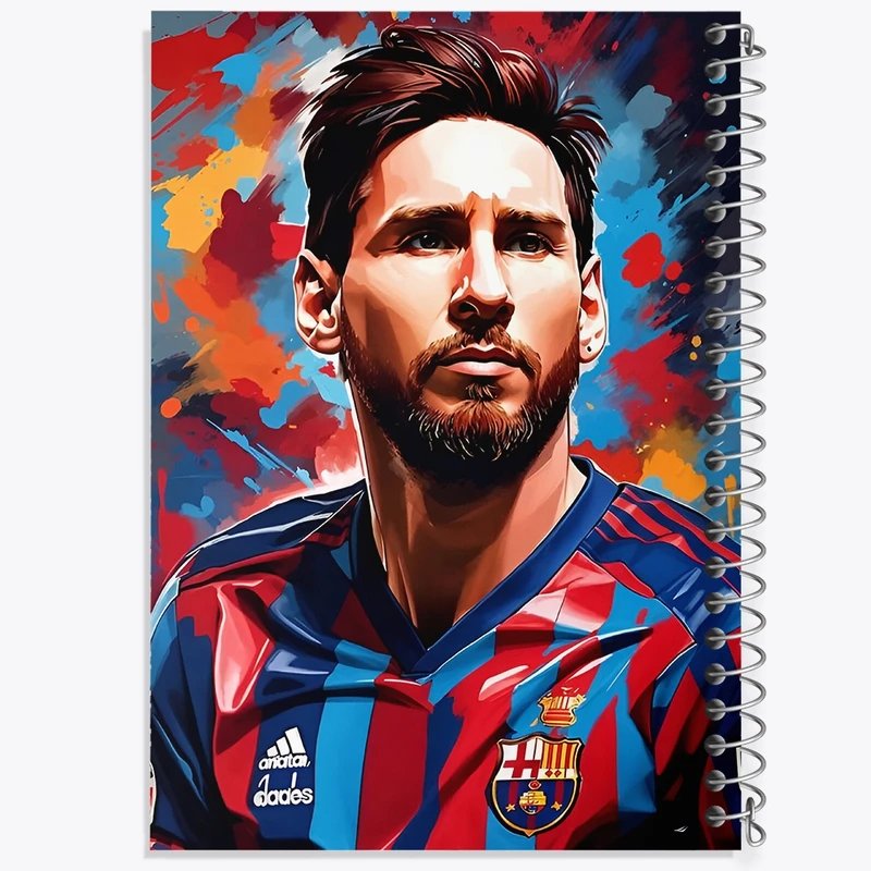 دفتر ژورنال نویسی 50 برگ خندالو مدل نقطه ای طرح لیونل مسی کد F4611