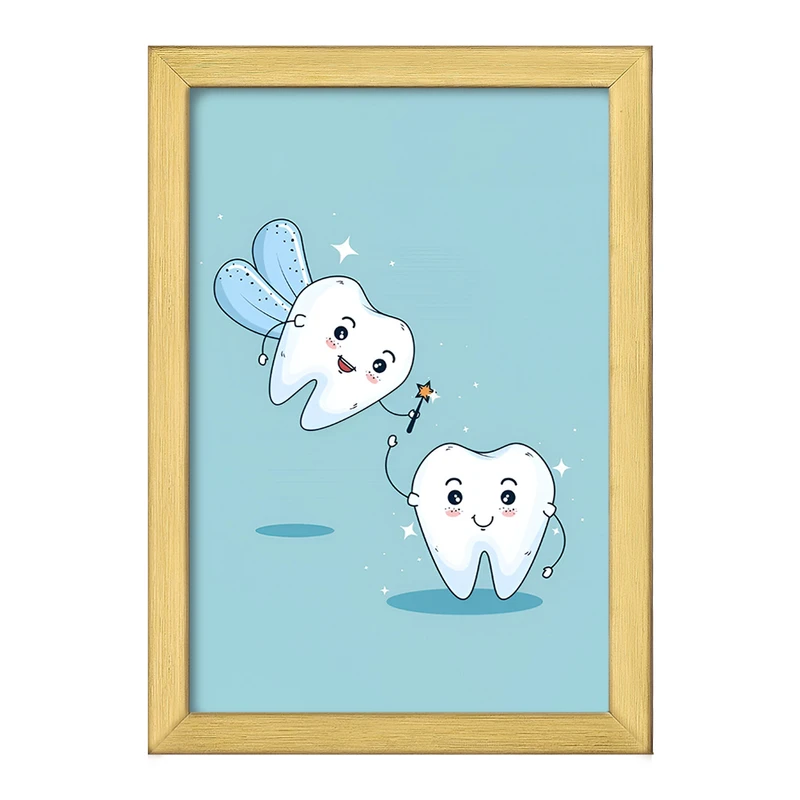 تابلو خندالو طرح دندان و دندان پزشکی کودکانه کد F9817