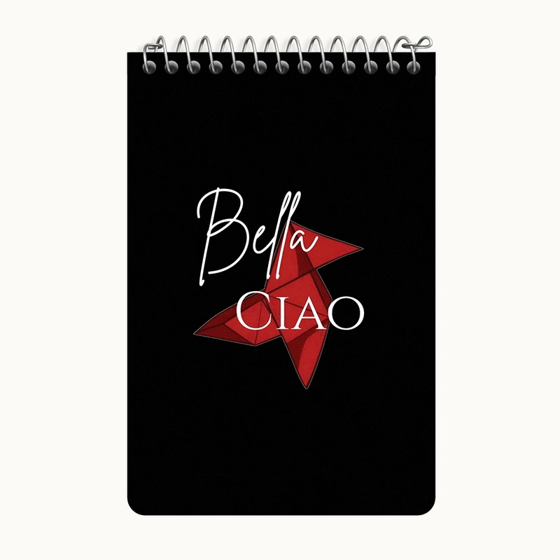 دفتر یادداشت 50 برگ خندالو طرح Bella Ciao کد F4809