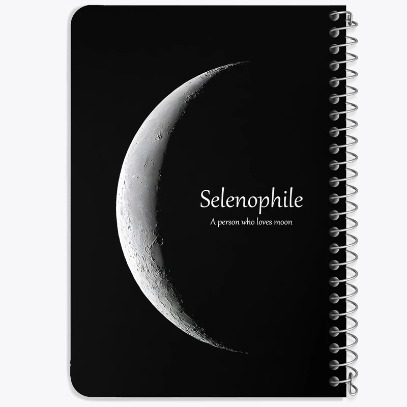 دفتر یادداشت 50 برگ خندالو طرح ماه (Moon) کد 38069