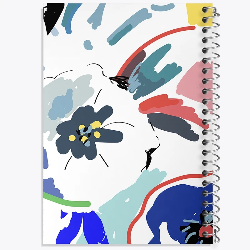 دفتر طراحی 50 برگ خندالو طرح گل گلی کد N1062