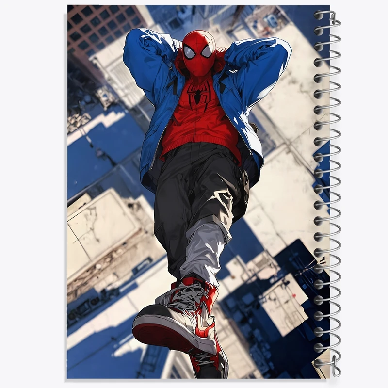 دفتر شطرنجی 50 برگ خندالو طرح مرد عنکبوتی کد F8994