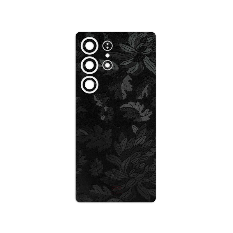 برچسب پوششی ماهوت مدل Black-Wildflower مناسب برای گوشی موبایل سامسونگ Galaxy S25 Ultra