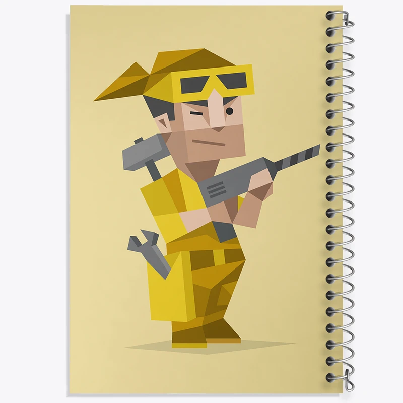 دفتر طراحی 50 برگ خندالو طرح تایپ شخصیتی چیره دست ISTP  کد 7716