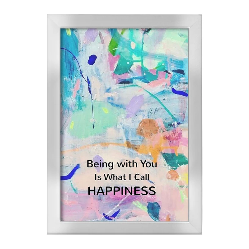 تابلو خندالو طرح Being With You Is What I Call Happiness کد F11541