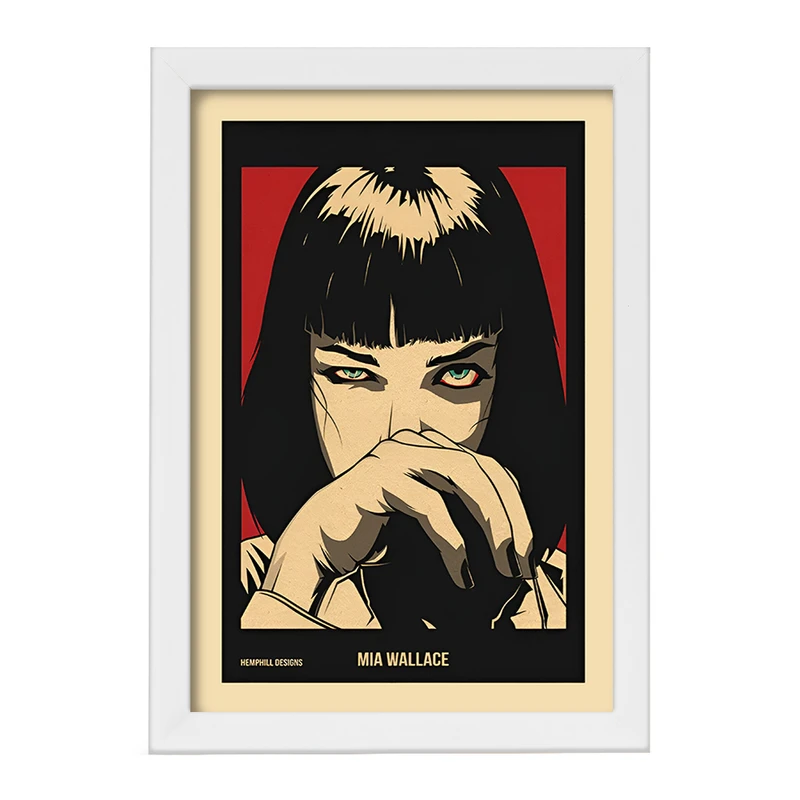 تابلو خندالو طرح میا پالپ فیکشن (Pulp Fiction) کد F13533