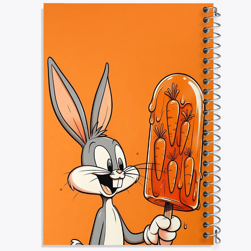 دفتر نقاشی 50 برگ خندالو طرح باگز بانی کد F10323