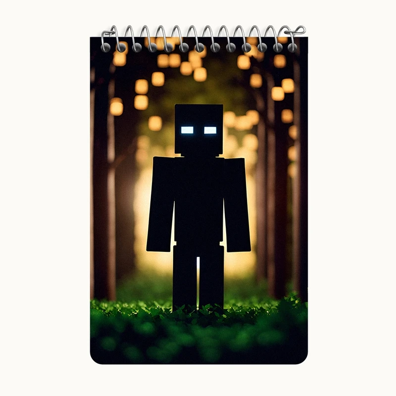 دفتر یادداشت 50 برگ خندالو طرح ماینکرافت (Minecraft) کد F14073