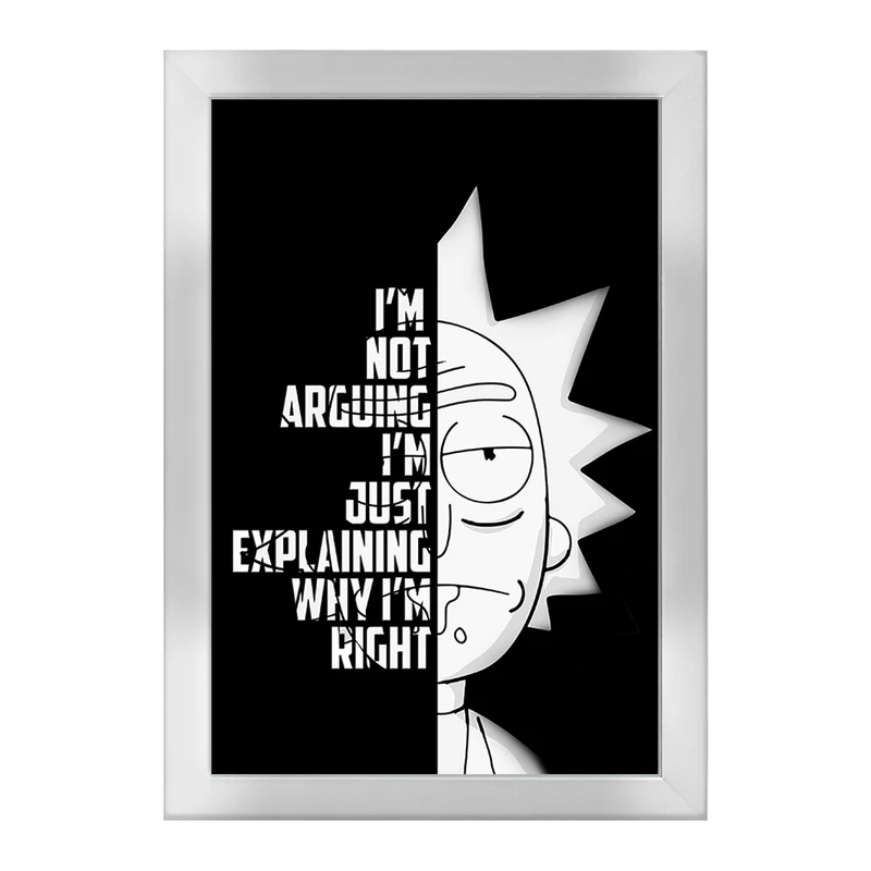 تابلو خندالو طرح ریک و مورتی Rick and Morty  کد 3212