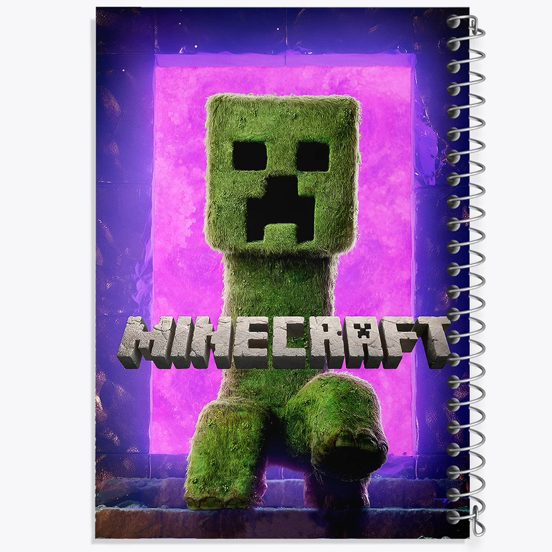 دفتر مشق 50 برگ خندالو طرح ماینکرافت (Minecraft) کد F14069