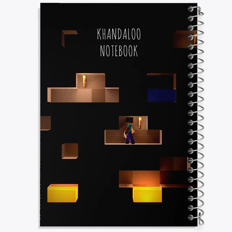 دفتر مشق 100 برگ خندالو طرح بازی ماینکرافت (Minecraft) کد N8752