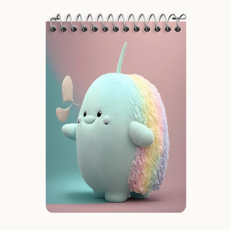 دفتر یادداشت 50 برگ خندالو طرح فانتزی کیوت کد N4072