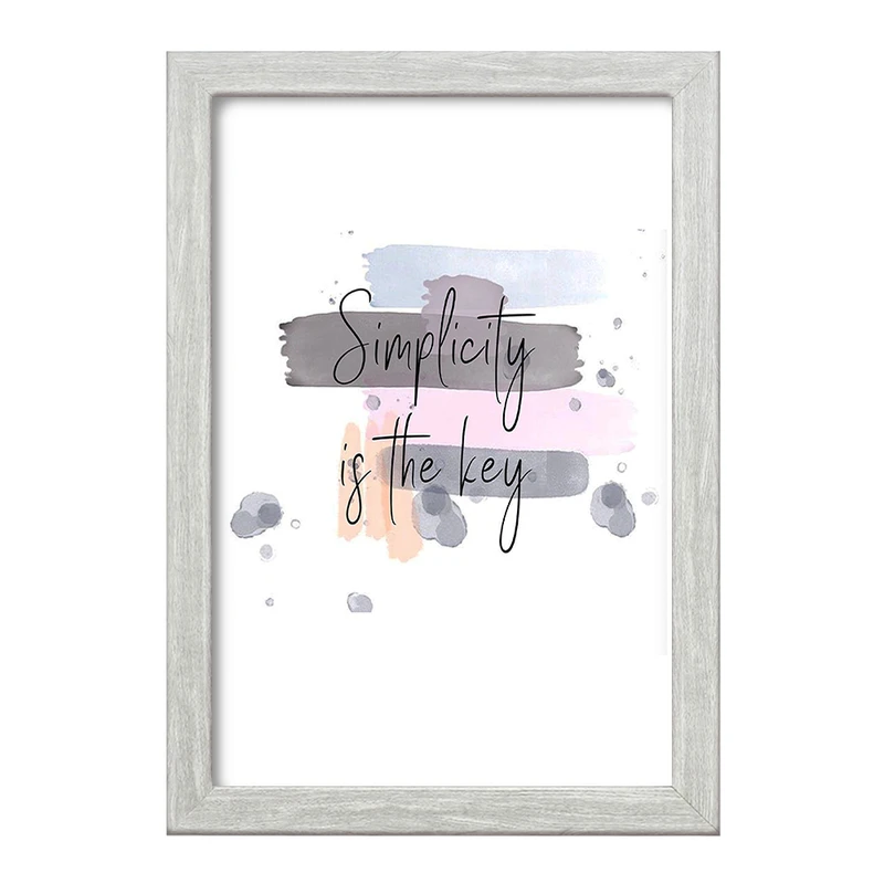 تابلو خندالو طرح Simplicity If The Key کد F11436