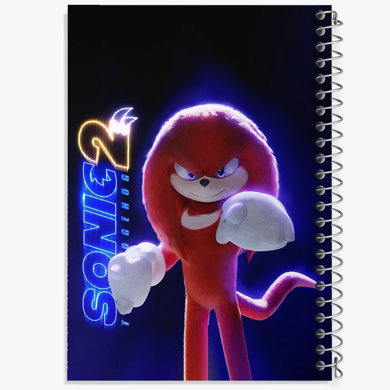 دفتر طراحی 50 برگ خندالو طرح سونیک (Sonic) کد F2150