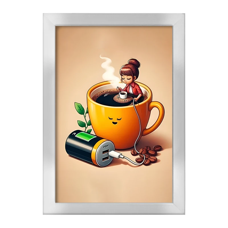 تابلو خندالو طرح قهوه (COFFEE) کد F11806