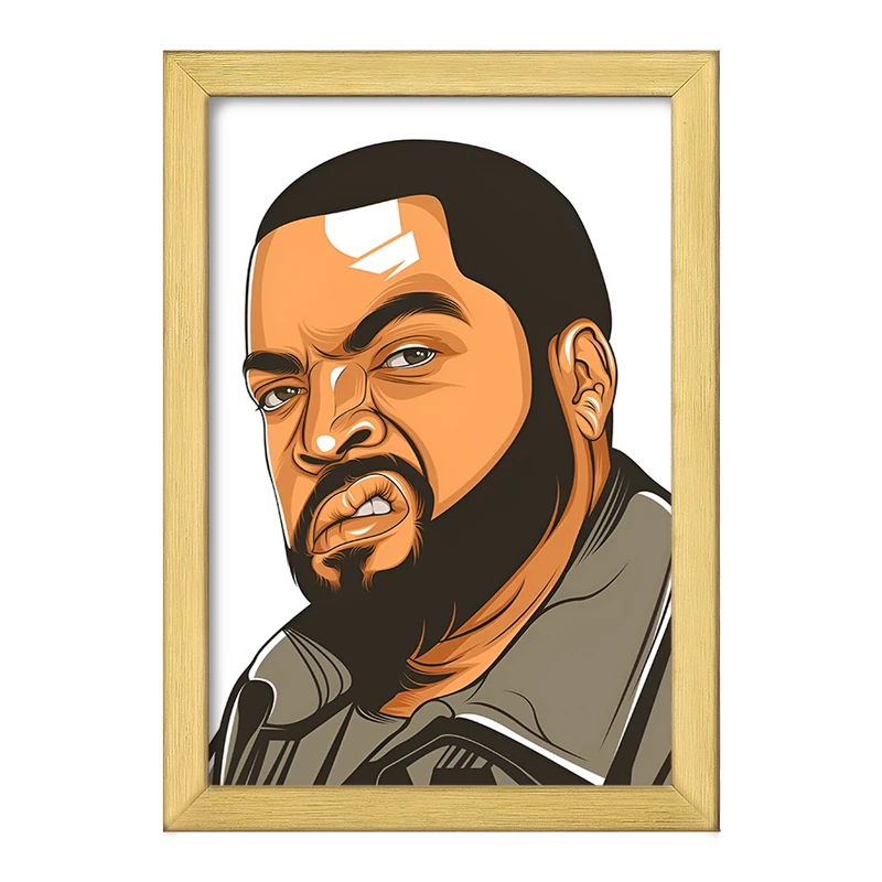 تابلو خندالو طرح آیس کیوب (Ice Cube) کد F10225