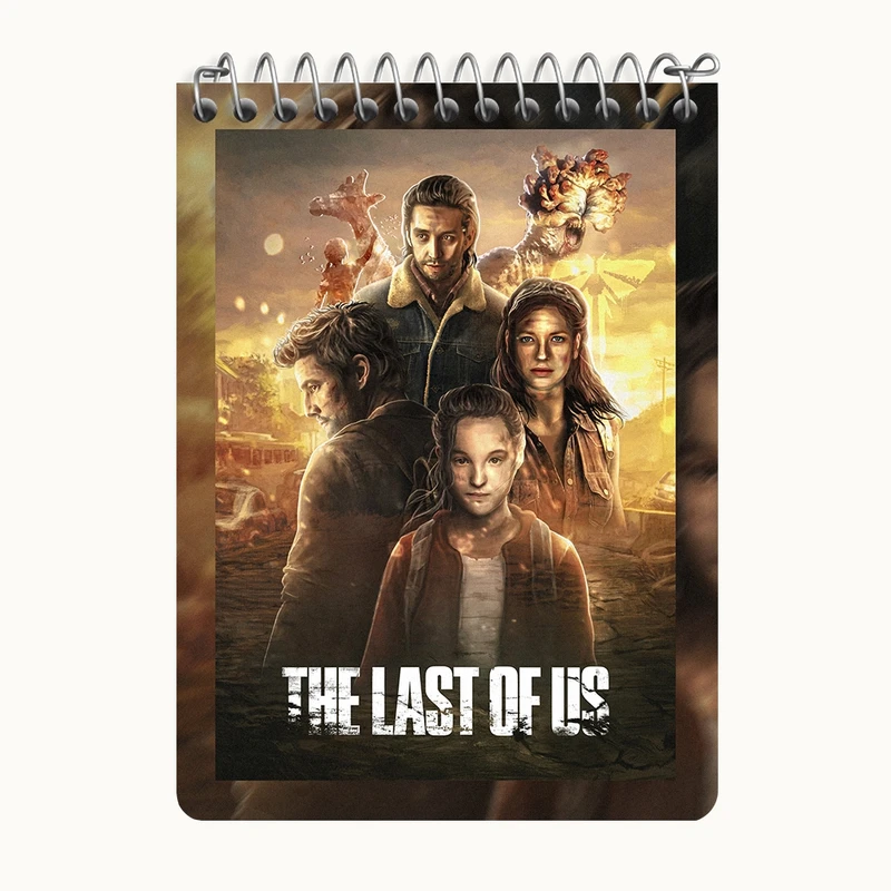 دفتر یادداشت 50 برگ خندالو طرح (The Last Of Us) آخرین بازمانده از ما کد N9320