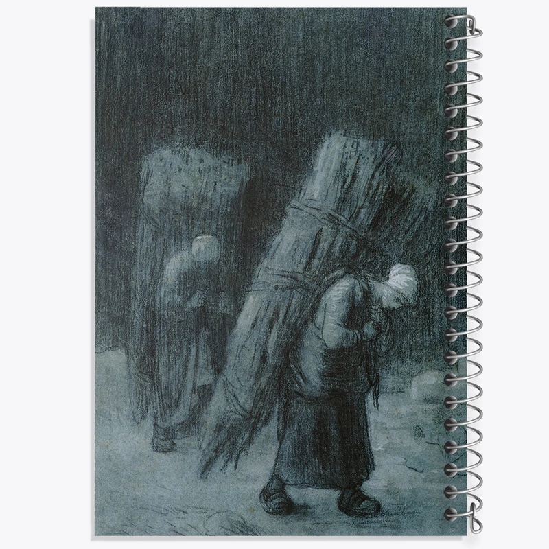 دفتر لیست خرید 50 برگ خندالو طرح نقاشی توده هیزم اثر ژان فرانسوا میله کد F12330