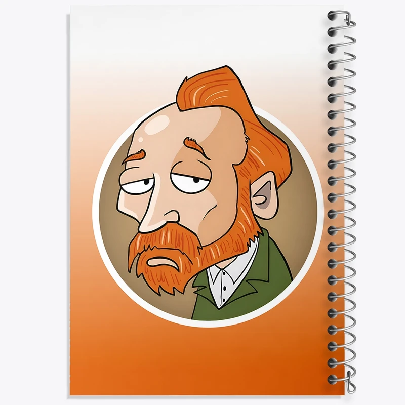 دفتر ژورنال نویسی 50 برگ خندالو مدل نقطه ای طرح ونسان ونگوگ کد F10644