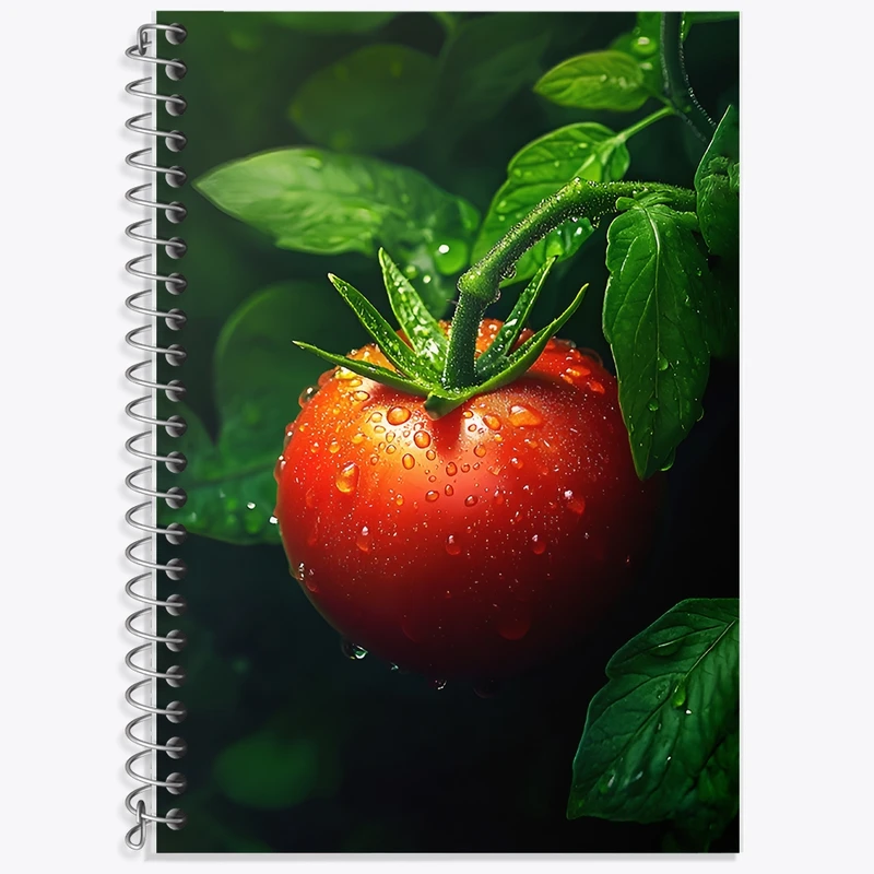 دفتر لغت 50 برگ خندالو طرح بوته گوجه فرنگی کد F12736