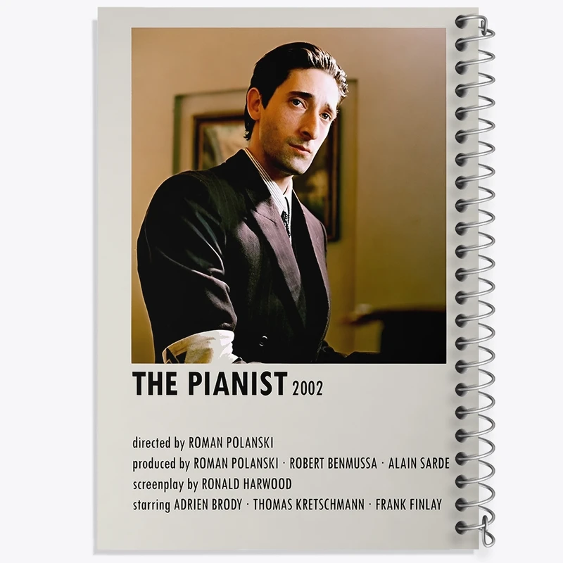 دفتر طراحی 50 برگ خندالو طرح پیانیست (The Pianist) کد F13101