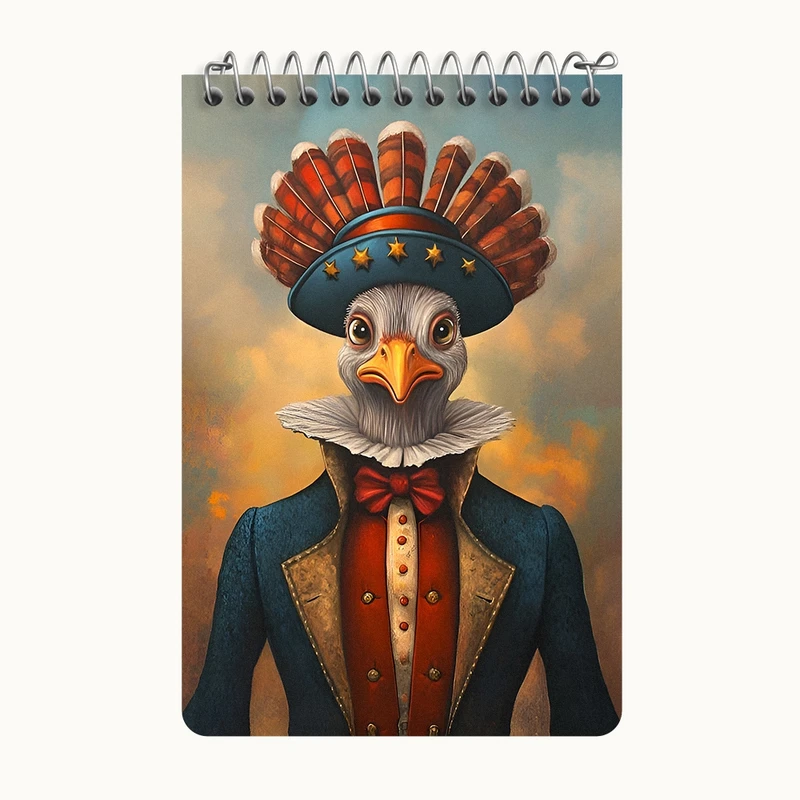 دفتر یادداشت 50 برگ خندالو طرح پرنده کد F11788