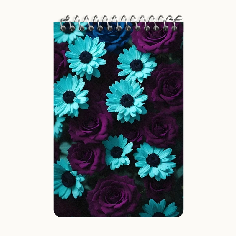 دفتر یادداشت 50 برگ خندالو طرح گل گلی کد F5252