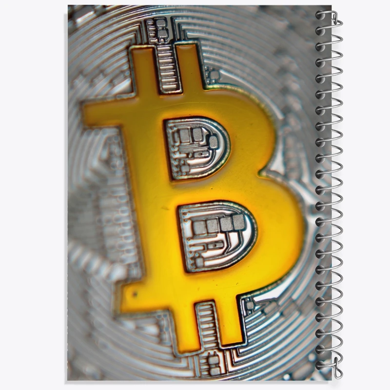 دفتر طراحی 50 برگ خندالو طرح بیت کوین (Bitcoin) کد F1636