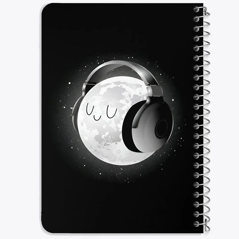 دفتر یادداشت 50 برگ خندالو طرح ماه (Moon) کد N5068