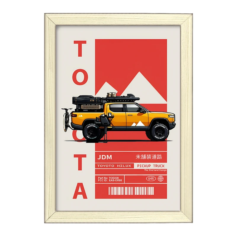 تابلو خندالو طرح تویوتا (Toyota) کد F13633