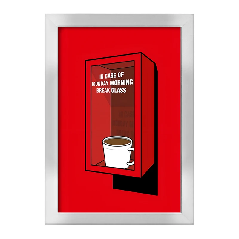 تابلو خندالو طرح لیوان قهوه بعد تعطیلات کد F8834