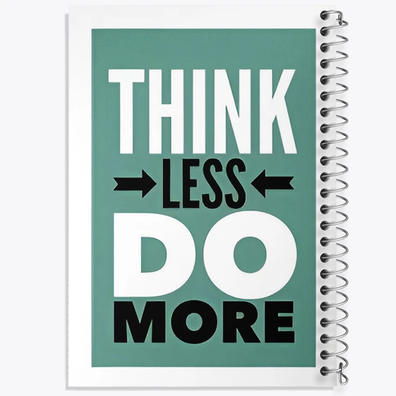 دفتر مشق 100 برگ خندالو طرح Think Less Do More کد F11471