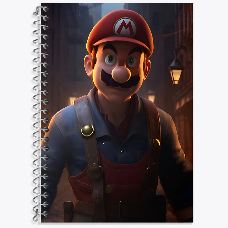 دفتر لغت 50 برگ خندالو طرح سوپر ماریو (Super Mario) کد F8997