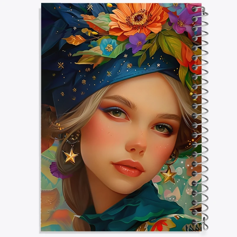 دفتر ژورنال نویسی 50 برگ خندالو مدل نقطه ای طرح دخترانه کد F12661