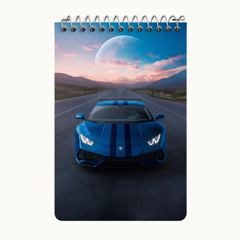 دفتر یادداشت 50 برگ خندالو طرح ماشین اسپرت کد F5196