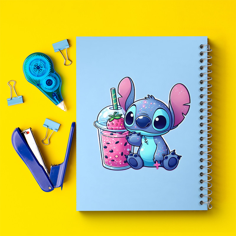 دفتر مشق 100 برگ خندالو طرح استیچ کد F3329