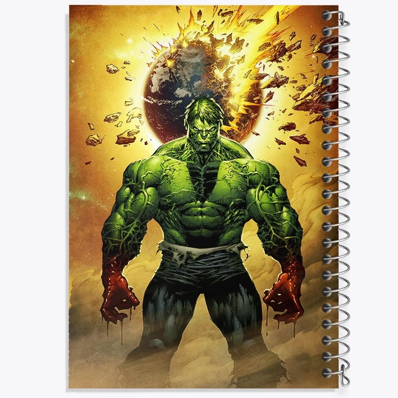 دفتر طراحی 50 برگ خندالو طرح هالک کد F2128